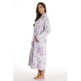 thumbnail image 2 of Just Love Plush Zipper Lounger Robe - Solid Color Bathrobe for Women with Comfortable Zipper Closure (Lilac, 1X), 2 of 3