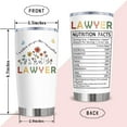 thumbnail image 4 of Lawyer Gifts for Women/Men Law School Student Graduation Gifts Best Gifts for Law Students Tumbler 20Oz Cool Attorney Gifts Future Lawyer Appreciation Mugs, 4 of 6