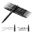 thumbnail image 1 of Uxcell Dual Brush Markers, Black Fine and Brush Tip Pen for Coloring, 6Pcs, 1 of 6