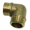 thumbnail image 1 of Codo De Latón Conector Adaptador De Rosca Acoplador Calentador De Agua Instalación De Tuberías DN20xDN20 DYNWAVEMX Adaptador de rosca macho de codo, 1 of 8