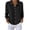 Black, variant on Women's Solid Color Sweater Blazer Notched Lapel Button Down Outwear for Autumn