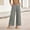 Gray, variant on Womens Spring Summer Soft Flowy High Waist Pull On Straight Wide Leg Stretch Drape Dress Pants with Button White