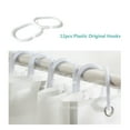 thumbnail image 5 of 71x71 Inch Shower Curtain Simple Style PEVA Environmental Odorlessness Material for Bathroom Waterproof and Mildew Resistant - Include 2 set Of Hooks Plastic and Metal, 5 of 7