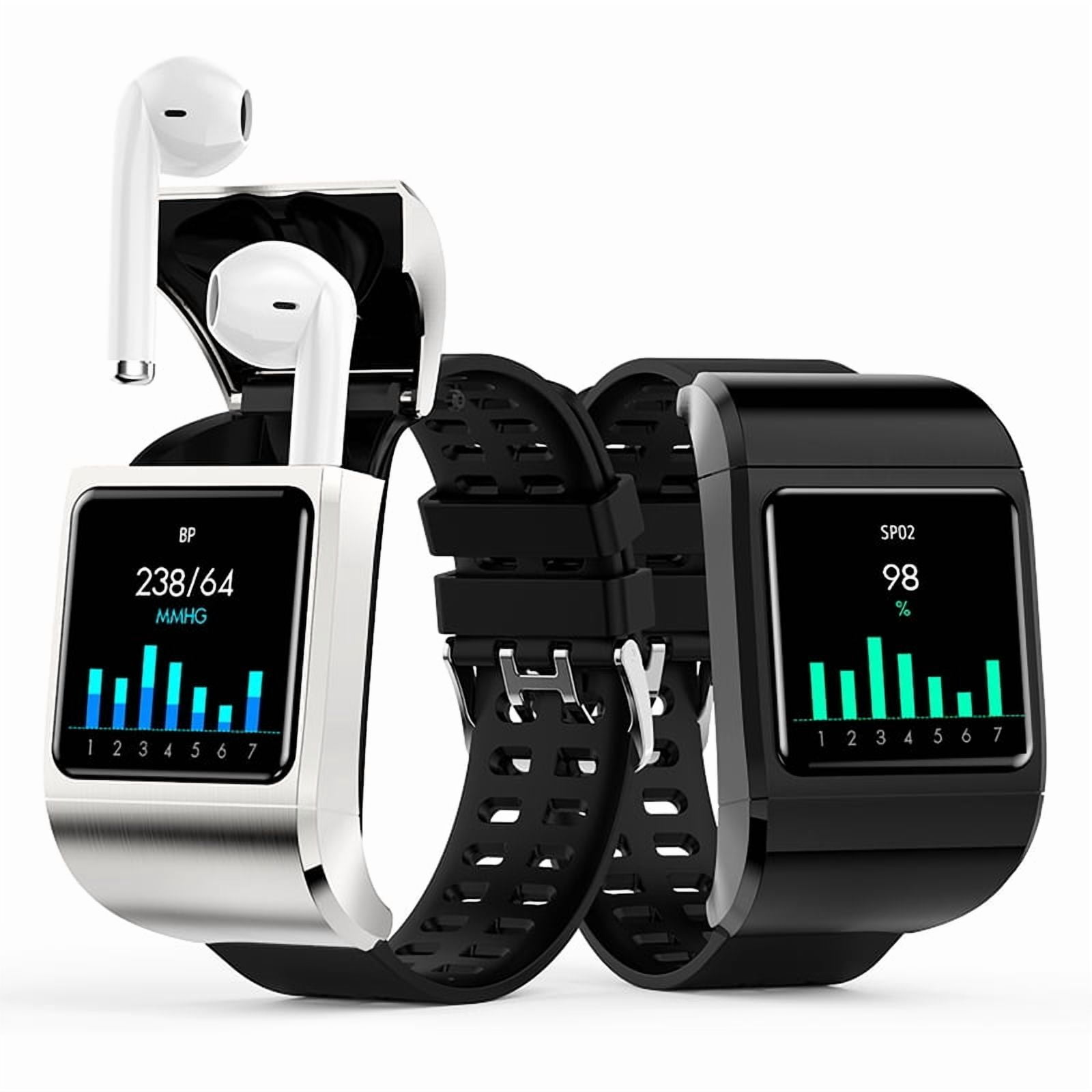 Rainbuvvy G36Pro smart watch 1.3-inch portable Bluetooth headset with built-in charging compartment AI voice assistant Android 4.0/iOS9.0 sports watch