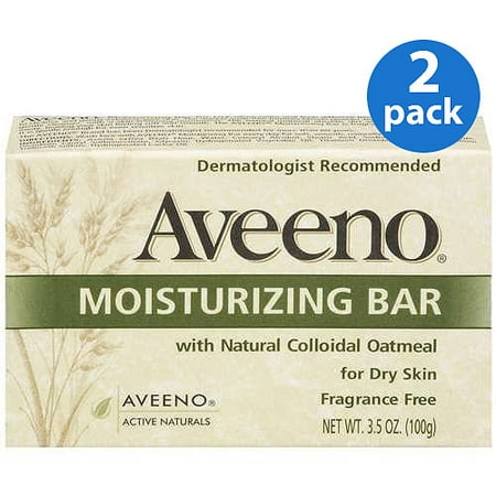 Aveeno Moisturizing Facial Bar, 3.5 oz (Pack of 2)