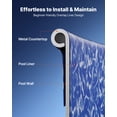 thumbnail image 6 of VEVOR 8ft Pool Liner, Round Overlap Swimming Pool Liner for 27.5 in Wall Height, Heavy Gauge Vinyl, Easy Install with Leak-Proof Patches, Designed for Steel Sided Above-Ground,Outdoor, Crystal, 6 of 9