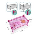 thumbnail image 3 of Chaise Haute pour Bébé Poupée Lit de Bébé Enfants Simulation Mobilier Ensemble de Jeu Jouet, 3 of 6