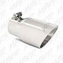 MBRP Universal Tip 4in O.D. Dual Wall Angled 3in inlet 8in length T304
