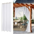 thumbnail image 4 of Rideaux d'Extérieur Rideaux de Patio - 1 Panneau Oeillets Rideaux Supérieurs Imperméables Blancs Rideaux de Pergola de Patio Drapé - 132x274cm, 4 of 10
