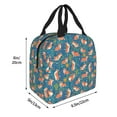 thumbnail image 4 of Kdxio Corgi with Flowers Print Insulated Lunch Bag,Reusable Tote Lunch Box for Women Men,Leakproof Cooler Lunch Bags for Work Office Travel Picnic, 4 of 6