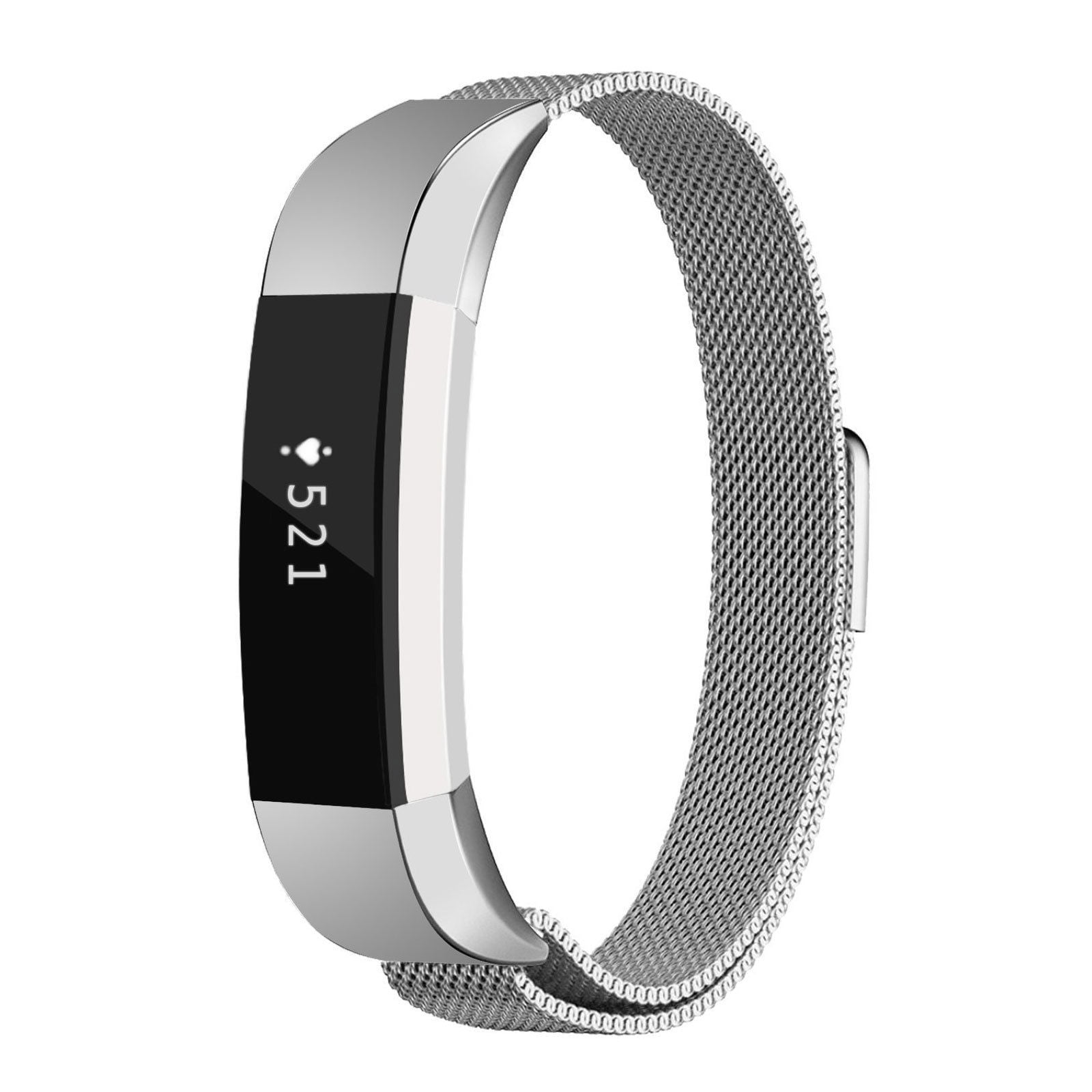 For Fitbit Alta/Alta HR Band Magnetic Mesh Loop Strap Stainless Steel Wristband 