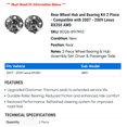 thumbnail image 2 of Rear Wheel Hub and Bearing Kit 2 Piece - Compatible with 2007 - 2009 RX350 AWD 2008, 2 of 2