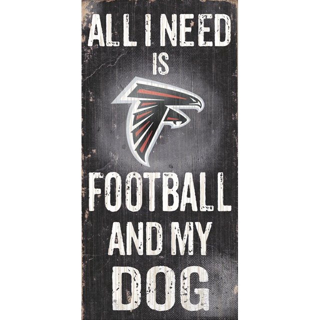 Fan Creations N0640 Atlanta Falcons - Cartel De Fútbol Y Mi Perro