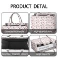 thumbnail image 4 of Large Capacity Tote Bag,Pink Christmas Tree Pattern Handbag Fashion Luxury Tote Bag,15.7"x13"x 5.1" Inches,Laptop Compatible, 4 of 6