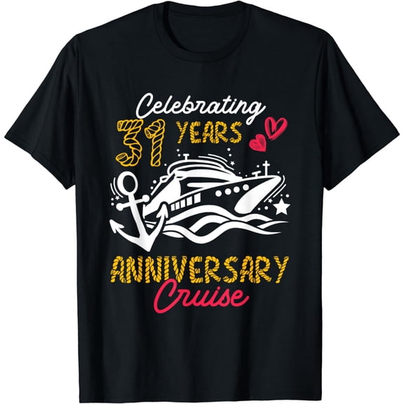 Celebrating 31 Years 31st Wedding Anniversary Cruise Couples T-Shirt
