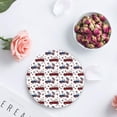 thumbnail image 4 of FMSHPON Independence Day American Flag Set of 8 Round Coaster for Drinks, Absorbent Ceramic Stone Coasters Cup Mat with Cork Base for Home Kitchen Room Coffee Table Bar Decor, 4 of 6