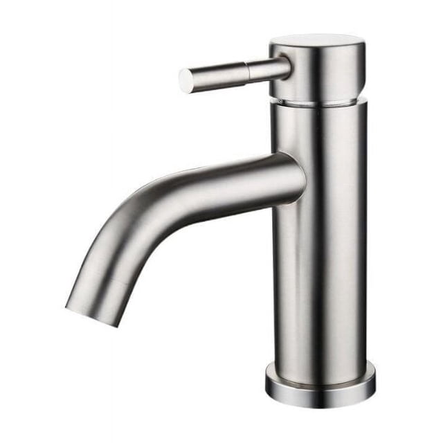 Grifo de lavabo, duradero y eficiente para lavabo de baño, fácil instalación, grifo de acero inoxidable de alto rendimiento con drenaje emergente, a prueba de fugas