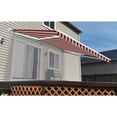 thumbnail image 2 of ALEKO 16' x 10' Retractable Motorized Patio Awning, Multi Striped Red Color, 2 of 7