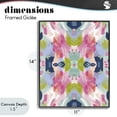 thumbnail image 4 of Stupell Industries Modern Kaleidoscopic Floral Mandala Black Framed Giclee Art, 11 x 14, by Lisa Nohren, 4 of 8