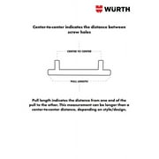Würth Satin Nickel Cylindrical Pull 3, 1 Pack