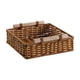 thumbnail image 1 of Cesta tejida a mano, organizador de cocina, novedosa cesta multiusos para pan y frutas. 25x25x9 cm, 1 of 9