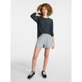thumbnail image 3 of Athletic Works Women's ButterCore Tee with Long Sleeves, Sizes XS-XXXL, 3 of 7