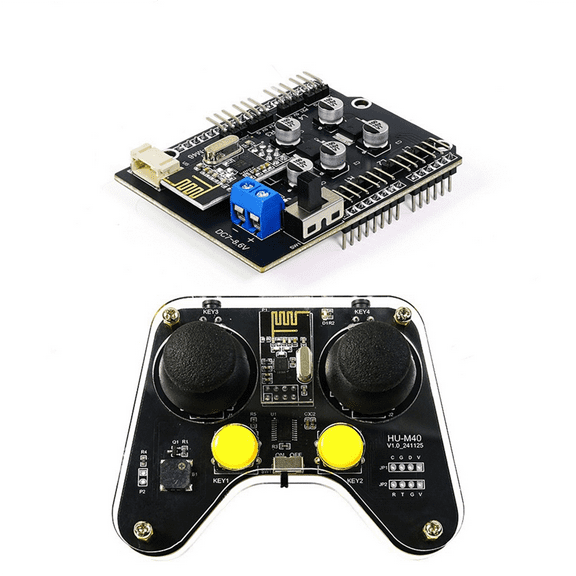 8 Channel PWM Servo Drive Expansion Board Robot Arm Control Onboard 2.4G Receiver with 2.4G Remote Control