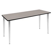 72" x 24" Kahlo Tapered Leg Table- Maple/ Chrome