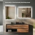 thumbnail image 5 of Wall Mounted Rectangle Led Bathoom Vanity Mirror Dimmable Frameless Backlit Lighted Wall Mirror With Anti-fog and Memory Function, 5 of 7