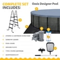thumbnail image 3 of Funsicle 22' x 52" Oasis Designer Above Ground Pool Set with Pump, Round Frame, 3 of 6