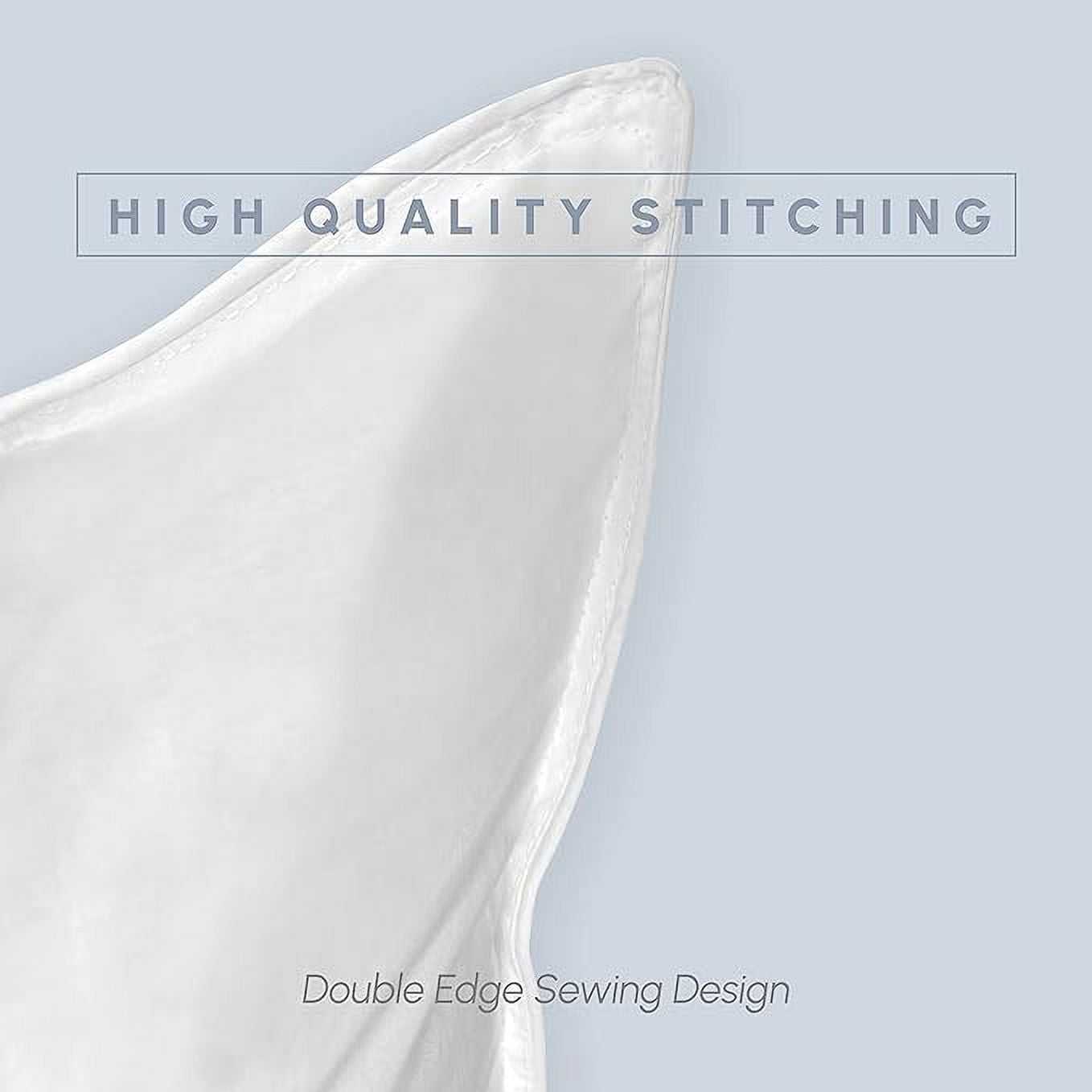 Solid Hotel Bed Pillows, Cooling Gel-Infused Filling, for Side, Back, and Stomach Sleepers, 2-PACK King Size Pillow Set