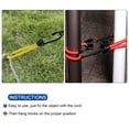 thumbnail image 5 of Uxcell 6 Inch Elastic Cords with Hook Fixed Straps for Camping Tent Canopy Green 5 Pack, 5 of 5
