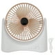 thumbnail image 2 of Ventilador de mano ventilador pequeño de mesa ajustable de bajo ruido diseño en espiral de 3 aspas fuente de alimentación dual USB/batería para dormitorios oficinas de ANGGREK Otros, 2 of 8
