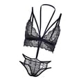 thumbnail image 2 of Ropa Interior Pecho de Lencería de Mujer Ropa Interior Transparente Conjunto con Braquitas para Juego de Baoblaze Sujetador de encaje para mujer, 2 of 8