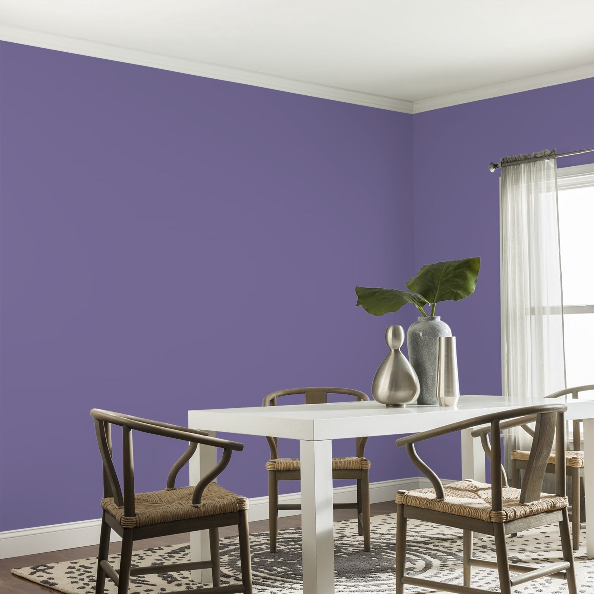 Glidden Fundamentals Purple Grapes Eggshell Interior Paint and Primer, 1 Gallon