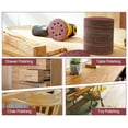 thumbnail image 5 of SATC 50PCS 5 inch 8-Hole Hook and Loop Sanding Discs 60 Grit Orbital Sander Sandpaper, 5 of 10