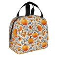 thumbnail image 2 of Honeii Autumn Pumpkin Blossoms Print Lunch Bag Women, Lunch Box Lunch Bag for Women Adult Men, Small Leakproof Cute Lunch Tote Large Capacity Reusable, 2 of 8