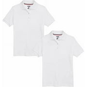 2 PIECE WHITE POLO COLLARED BOYS SHIRTS (X-LARGE)