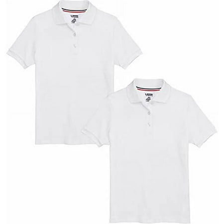 2 PIECE WHITE POLO COLLARED BOYS SHIRTS (X-LARGE)