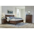 thumbnail image 3 of Bowery Hill Transitional Solid Wood Queen Panel Storage Bed in Cherry Brown, 3 of 9