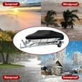 thumbnail image 6 of Teblint Waterproof Boat Cover, 17-19ft Trailerable Boat Cover, 420D Heavy Duty Oxford Mooring Cover for V-Hull Boat Runabouts with 5 Straps, Storage Bag (Black), 6 of 9