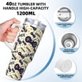 thumbnail image 3 of Pofeuu Game Controller Print 40oz Ice Bully With Handle And Straw Stainless Steel Vacuum Insulated Cup And 2 In 1 Straw Lid, 3 of 8