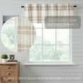 thumbnail image 6 of VHC Brands Plaid Curtain Valance, Wheat, 19x60, 6 of 7