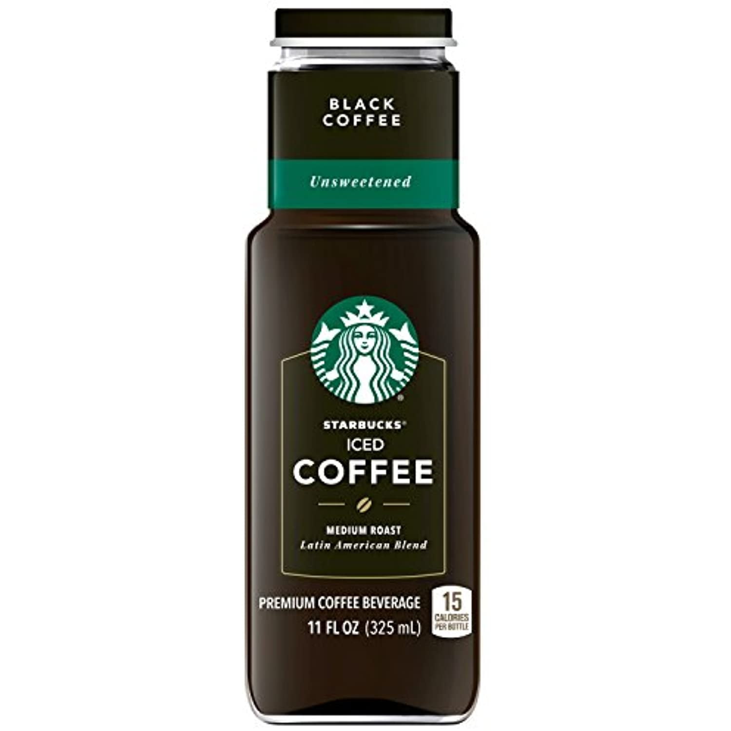 Starbucks Iced Coffee, Black Unsweetened, 11Oz Bottle