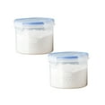 thumbnail image 1 of Oleegame 2PC Produce Storage Kitchen Storage Box Sealed Food Preservation Plastic Preservation Container Storage Tank Grains Sealed Can, 1 of 4