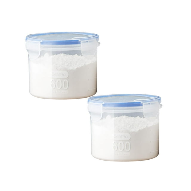 Oleegame 2PC Produce Storage Kitchen Storage Box Sealed Food Preservation Plastic Preservation Container Storage Tank Grains Sealed Can