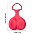 thumbnail image 2 of Red Outdoor Snow Sled For Kids And Adult Red Winter Skiing Grass Board, 2 of 2