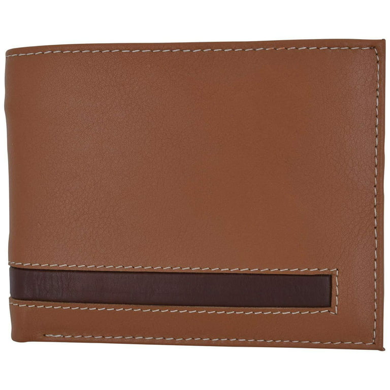 Mens Premium Leather Bifold Trifold Credit Card ID Holder Wallets
