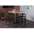 thumbnail image 2 of Indoor/Outdoor 36" Tall OD211 Black Table Base with 30" x 30" Foot and 36" Diameter Indoor/Outdoor White Marble Top by the Holland Bar Stool Co., 2 of 3