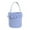 Sky Blue, variant on Easter Plaid Polyester-Cotton Tote Basket - Festive Party Decoration Storage Basket for Candy/Gifts, Durable Reusable Handheld Basket, Easter-Themed Decor for Home/Parties/Egg Hunts, 10*9in, Pink